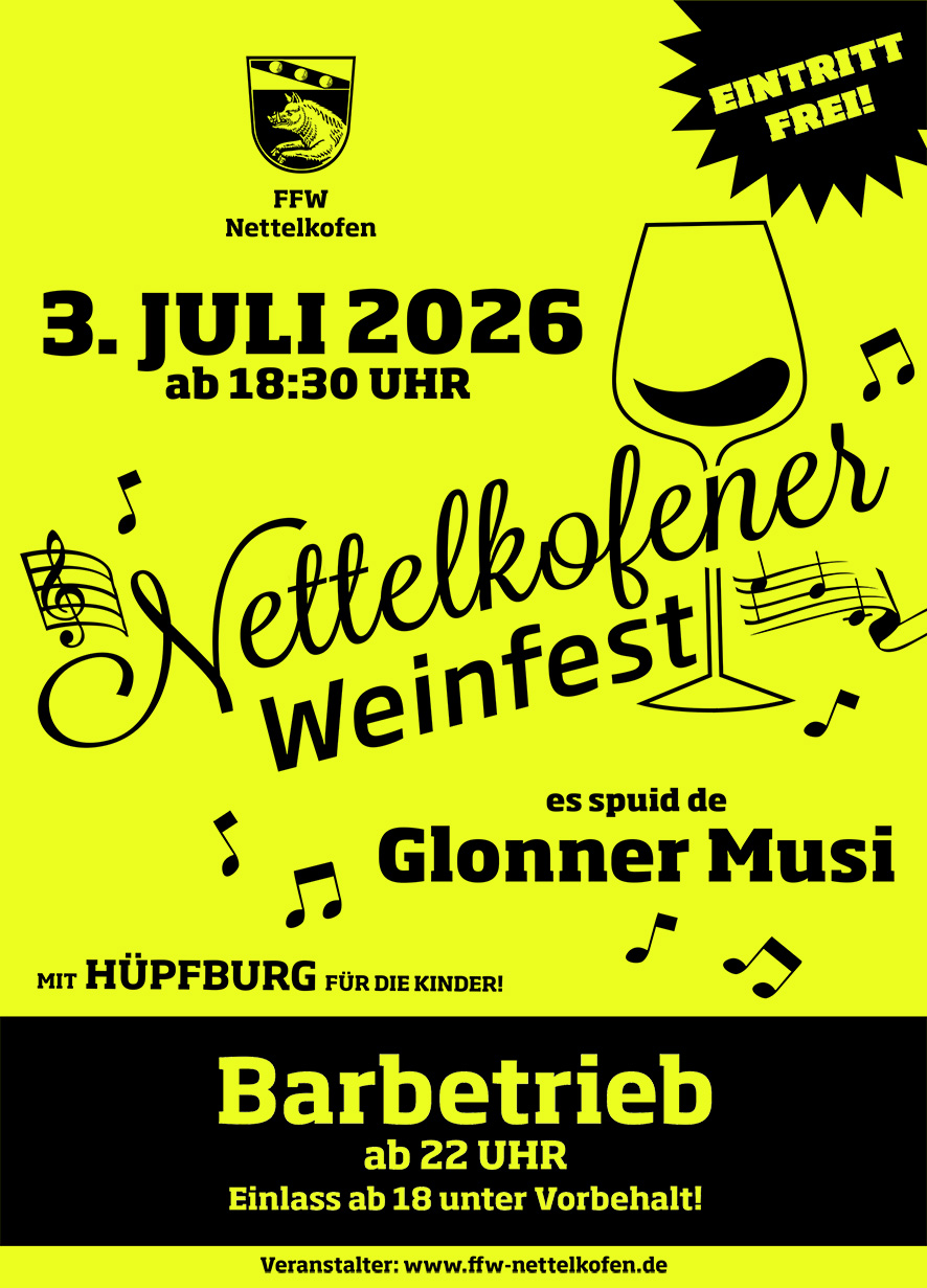 Weinfest Nettelkofen 2026